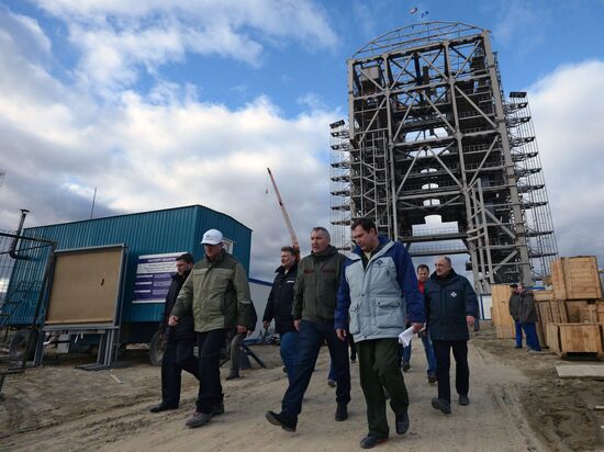 Dmitry Rogozin visits Vostochny Cosmodrome in Amur region