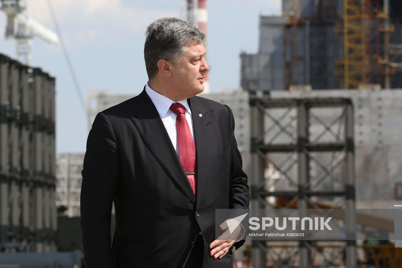 Ukrainian President Petro Poroshenko visits Chernobyl Nuclear Power Plant
