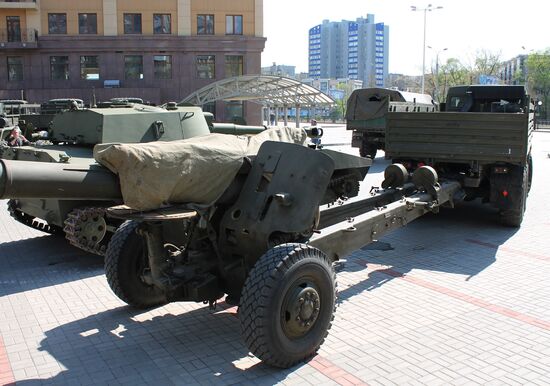 Preparations for Victory Parade in Donetsk