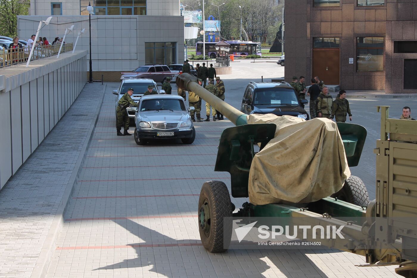 Preparations for Victory Parade in Donetsk