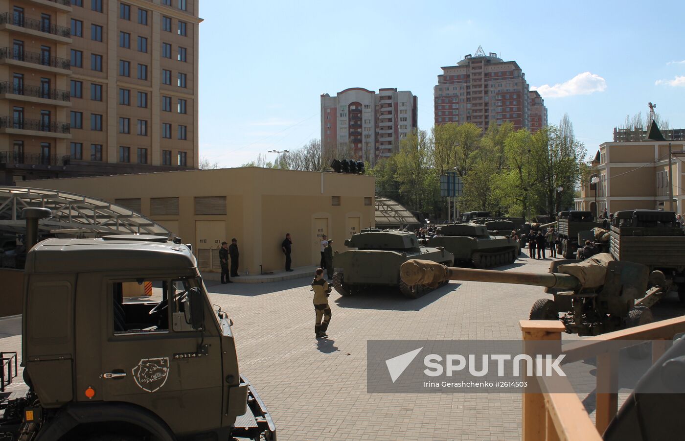 Preparations for Victory Parade in Donetsk