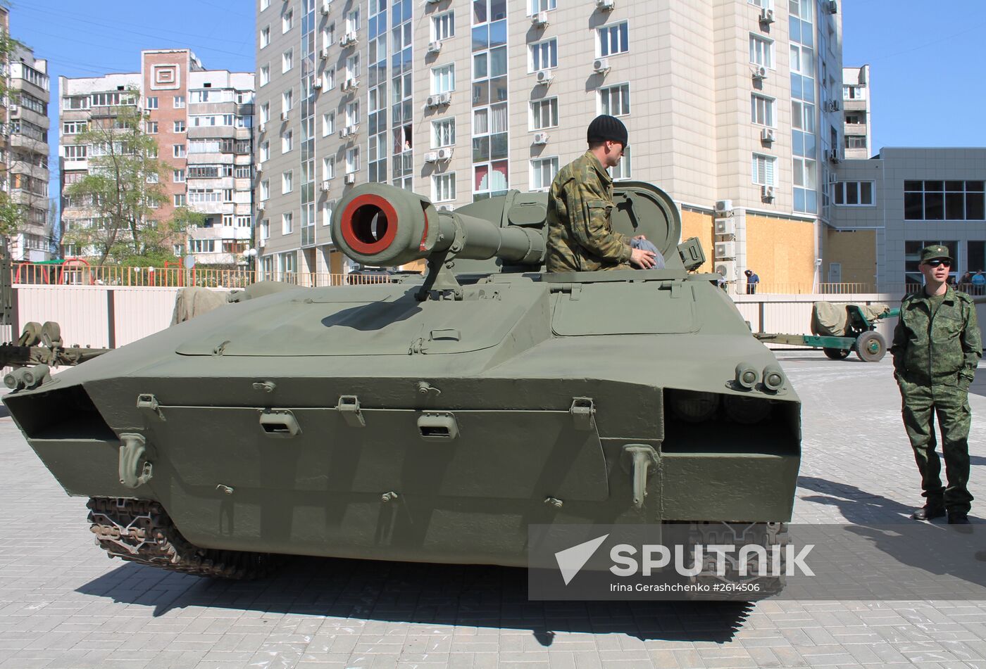 Preparations for Victory Parade in Donetsk