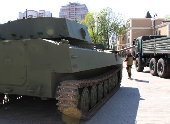 Preparations for Victory Parade in Donetsk