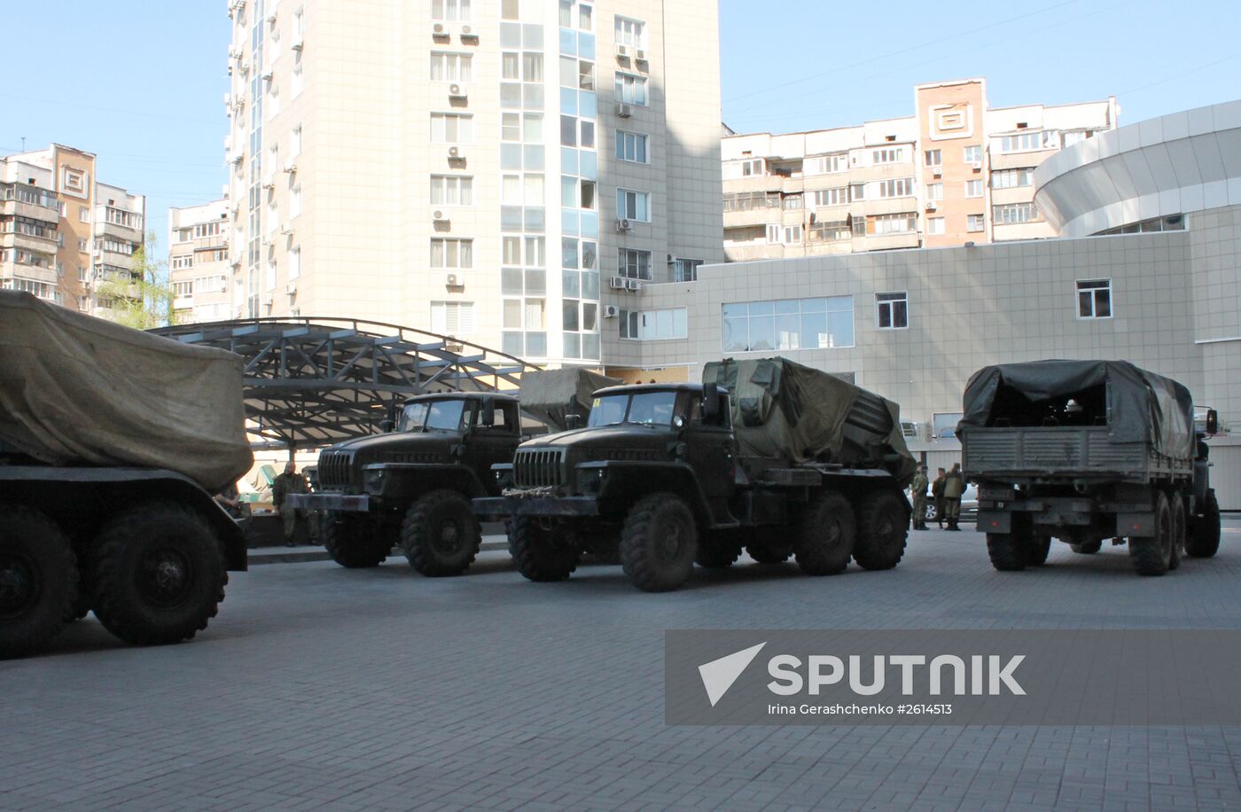 Preparations for Victory Parade in Donetsk