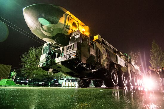 A Topol ICBM launcher at VDNKh
