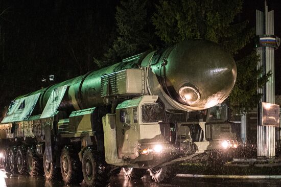 A Topol ICBM launcher at VDNKh