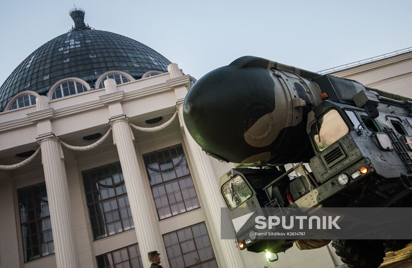 A Topol ICBM launcher at VDNKh