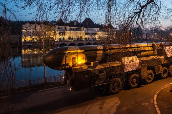 A Topol ICBM launcher at VDNKh