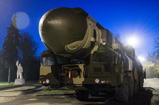 A Topol ICBM launcher at VDNKh