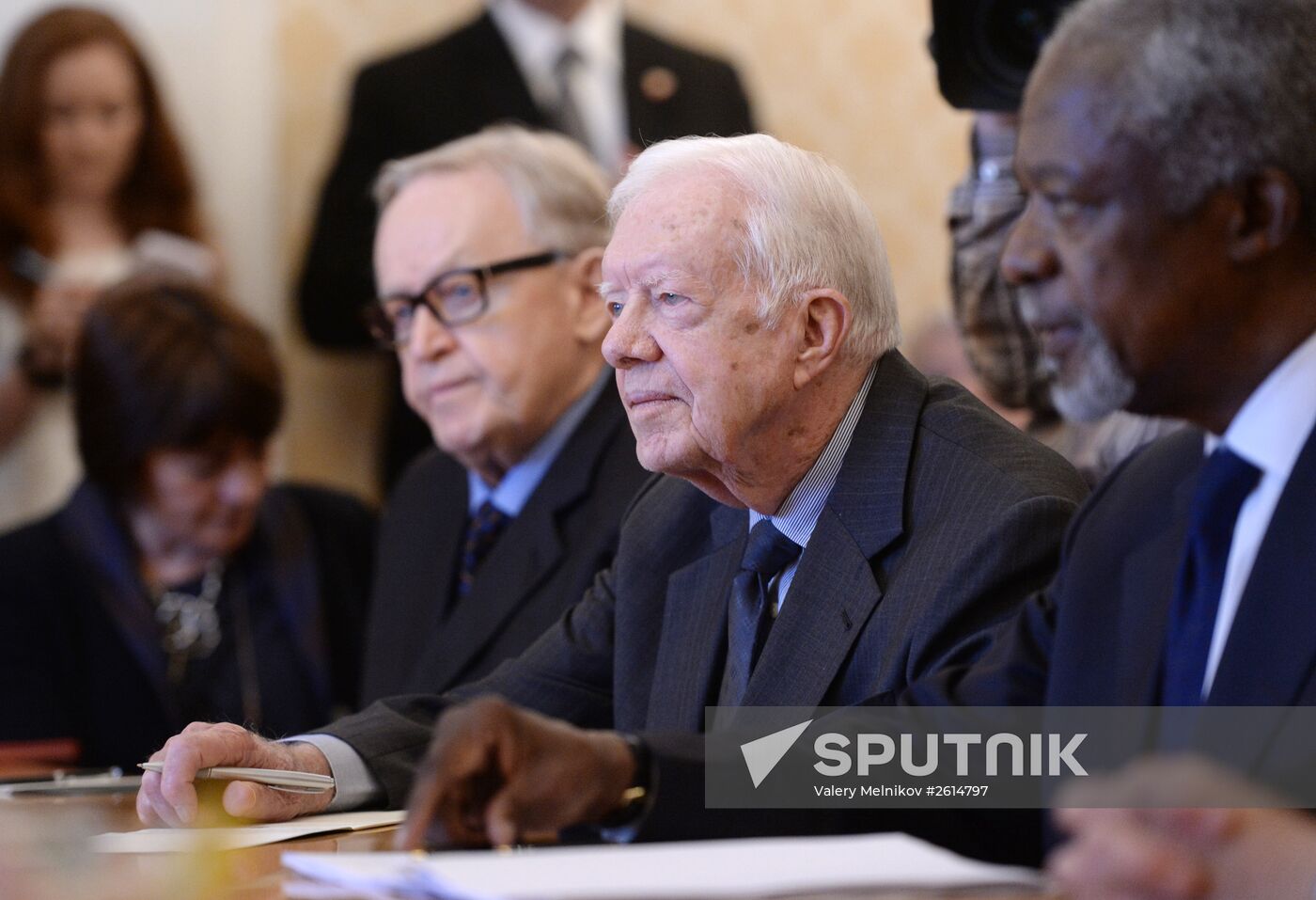 Russian Foreign Minister Sergey Lavrov meets with the Elders