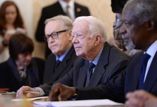 Russian Foreign Minister Sergey Lavrov meets with the Elders