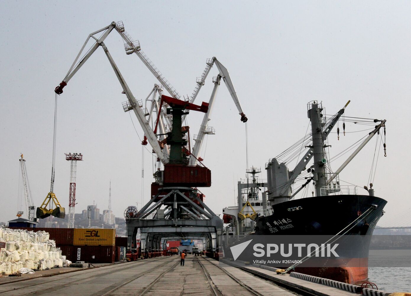 The Vladivostok merchant seaport