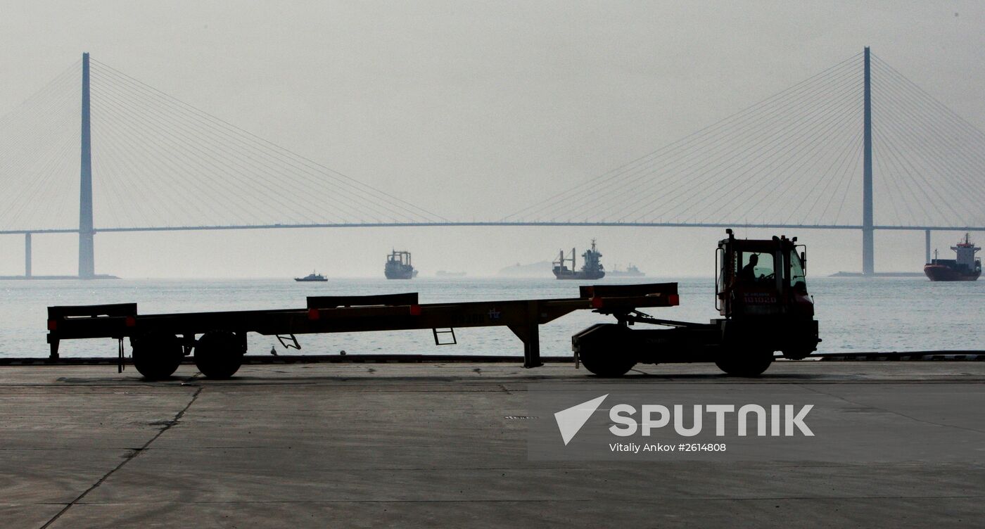 The Vladivostok merchant seaport