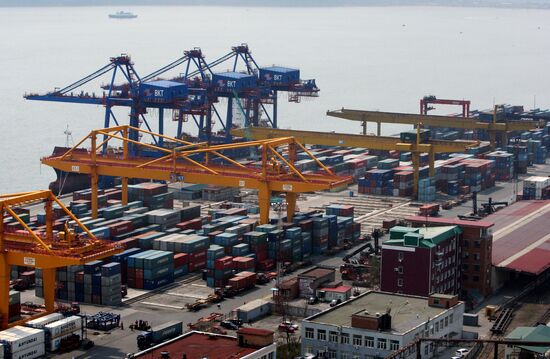 The Vladivostok merchant seaport