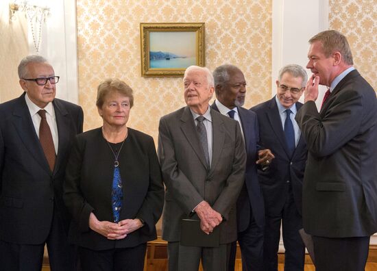 Russian Foreign Minister Sergei Lavrov meets with the Elders