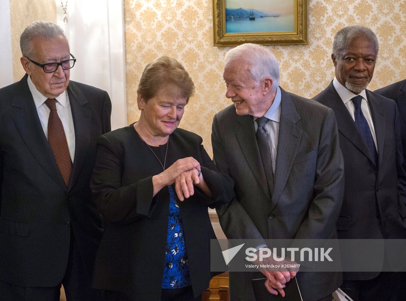 Russian Foreign Minister Sergei Lavrov meets with the Elders