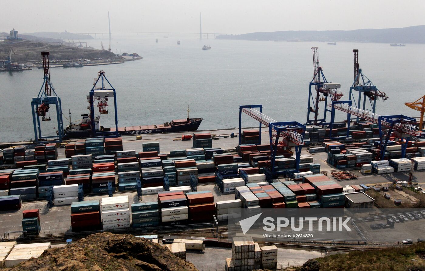 The Vladivostok merchant seaport