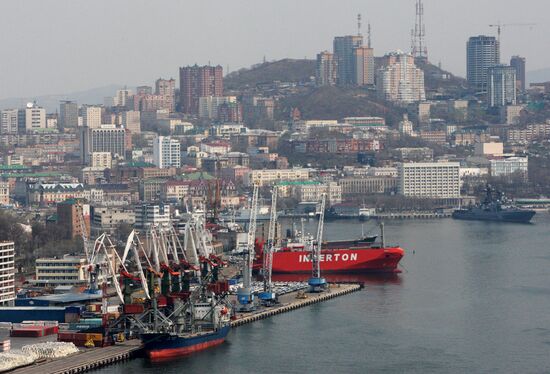 The Vladivostok merchant seaport