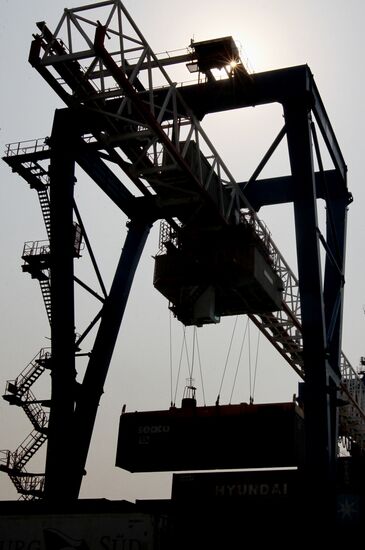 The Vladivostok merchant seaport