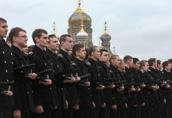 Send-off ceremony for Mir sailing ship's training voyage