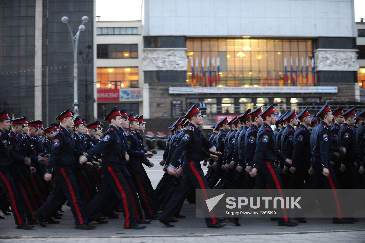 Victory Parade rehearsal in Rostov-on-Don