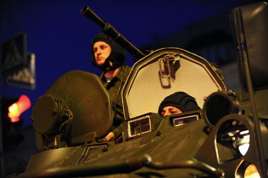 Victory Parade rehearsal in Rostov-on-Don