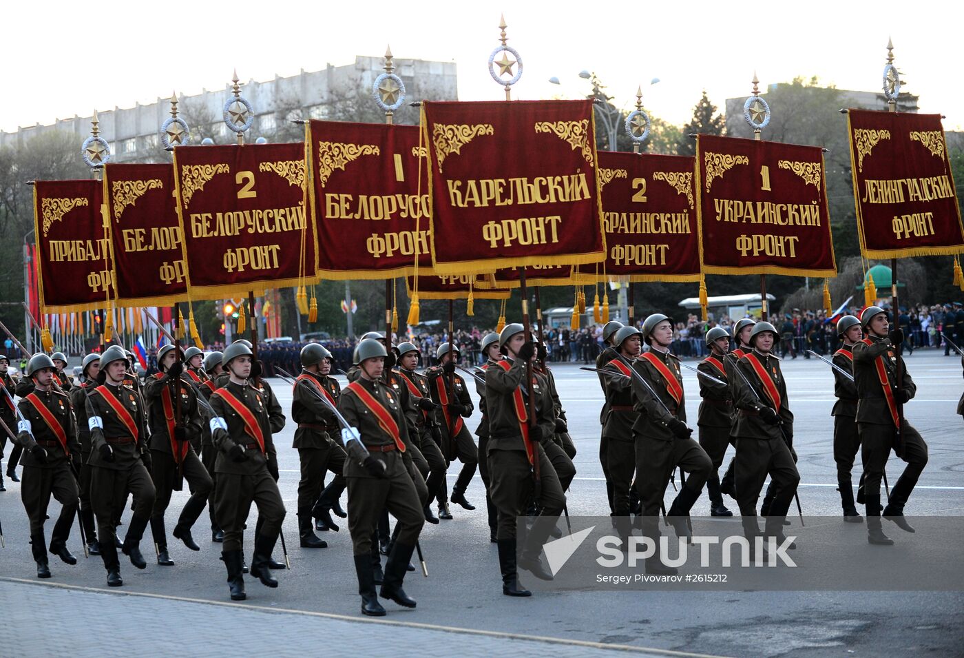 Victory Parade rehearsal in Rostov-on-Don