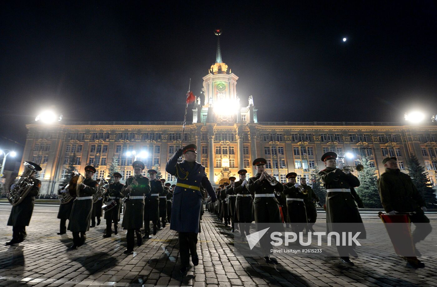 Victory Day parade rehearsal in Yekaterinburg