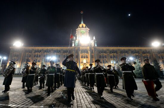 Victory Day parade rehearsal in Yekaterinburg