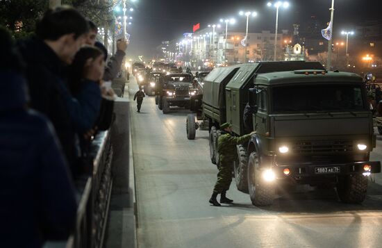 Victory Day parade rehearsal in Yekaterinburg