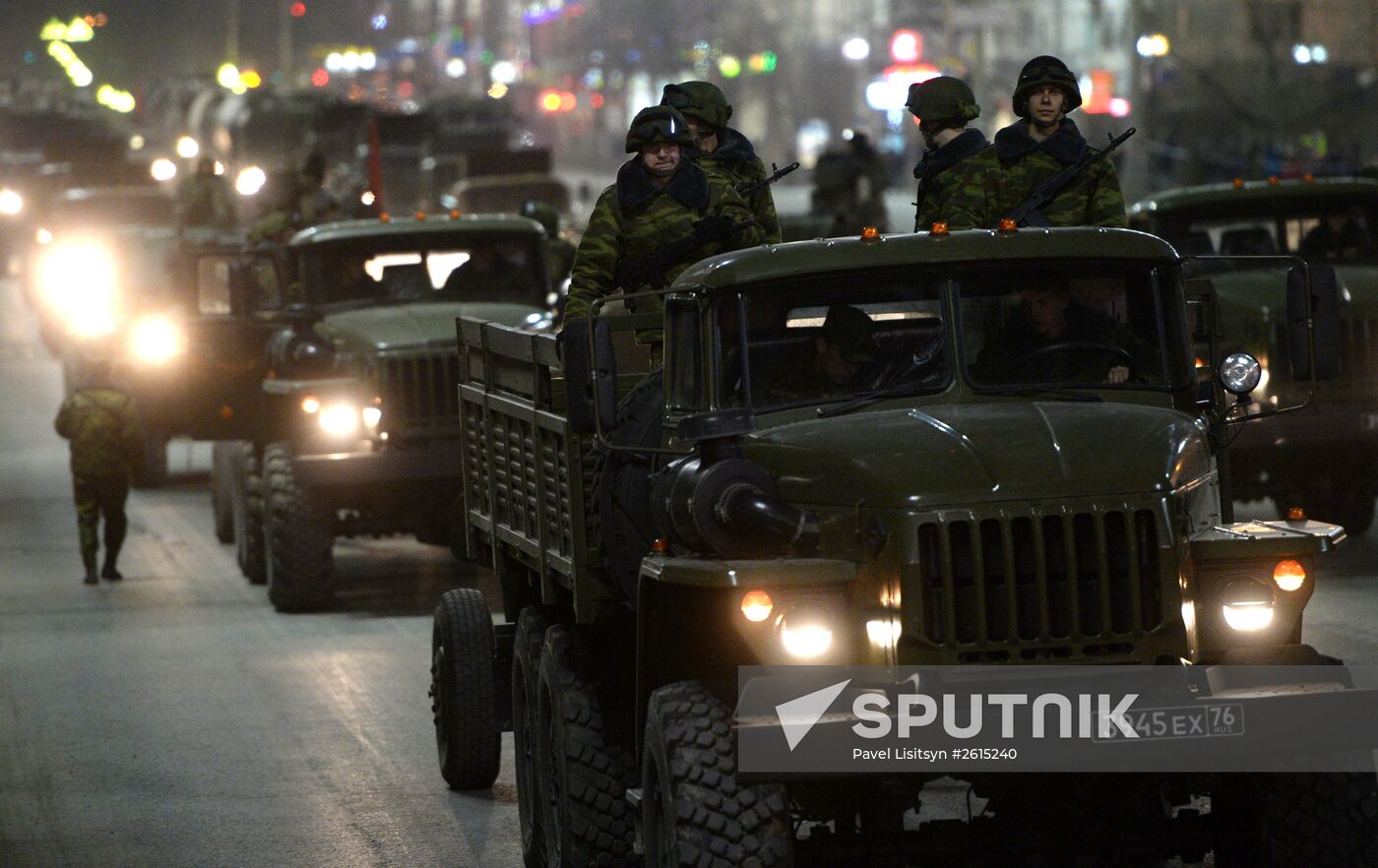 Victory Day parade rehearsal in Yekaterinburg