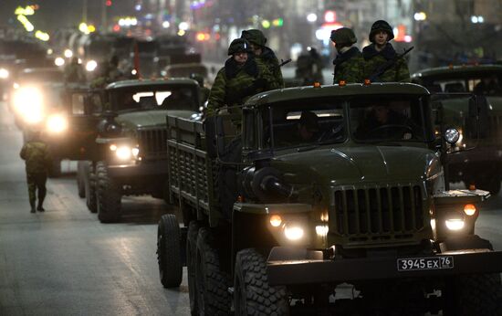 Victory Day parade rehearsal in Yekaterinburg