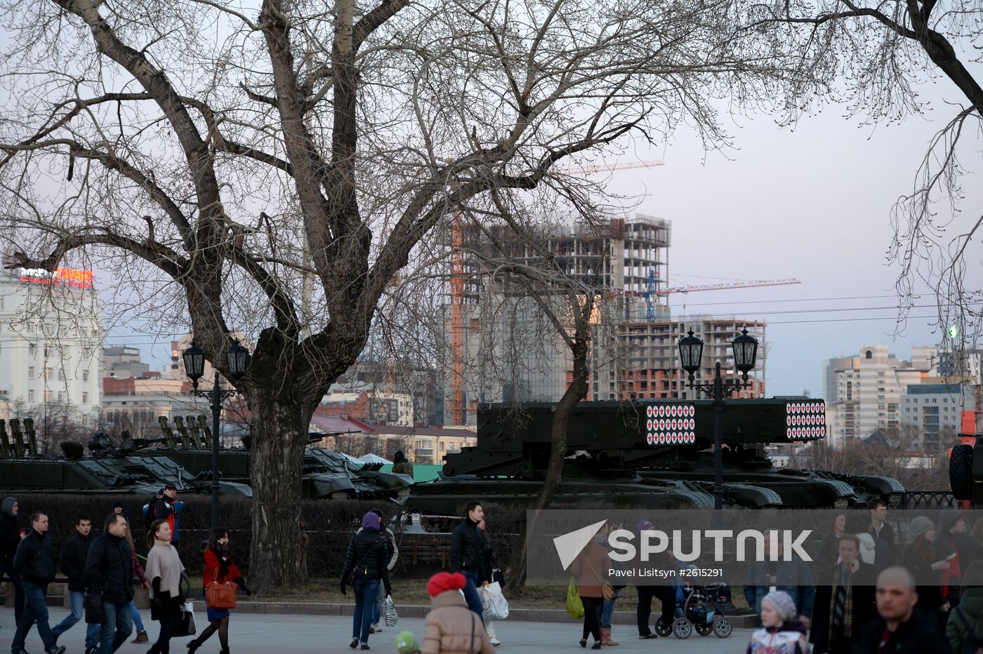 Victory Day parade rehearsal in Yekaterinburg
