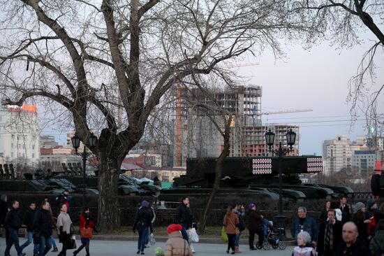 Victory Day parade rehearsal in Yekaterinburg