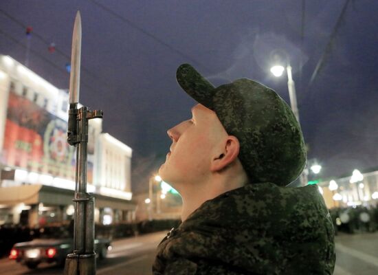 Victory Day parade rehearsal in Kaliningrad