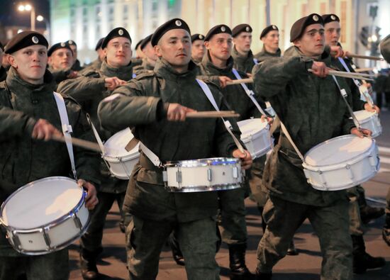 Victory Day parade rehearsal in Kaliningrad