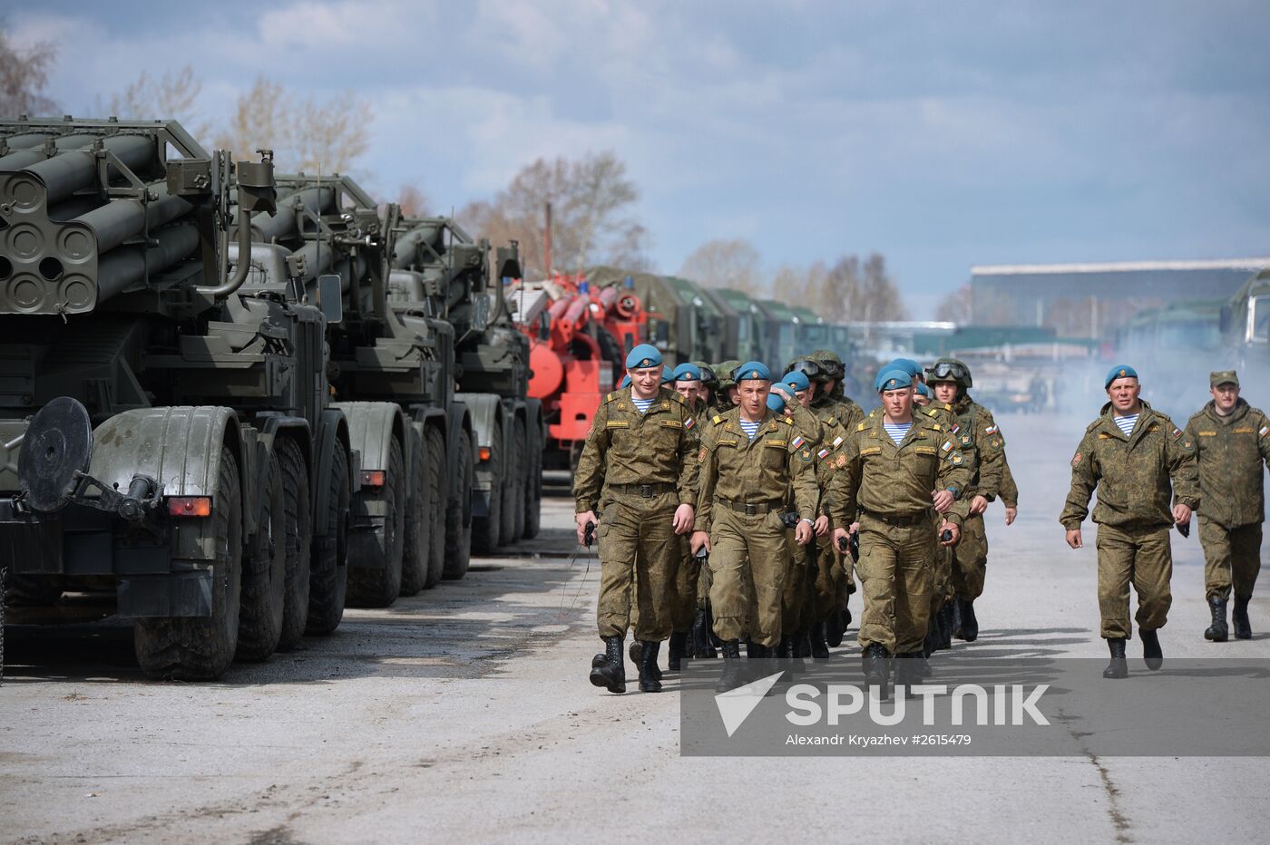 V-Day parade rehearsal in Novosibirsk