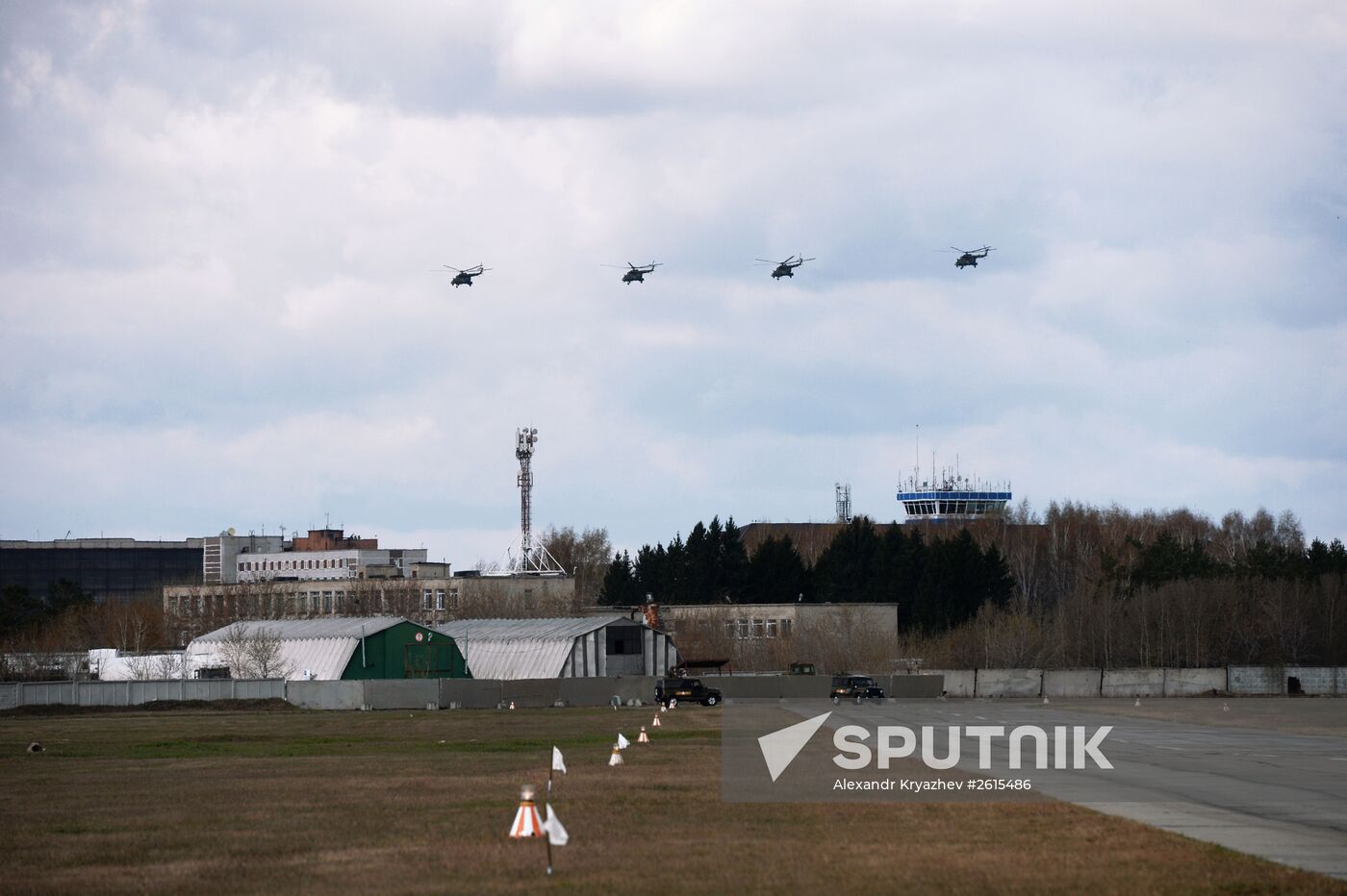 V-Day parade rehearsal in Novosibirsk