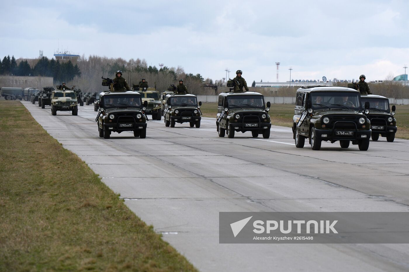 V-Day parade rehearsal in Novosibirsk