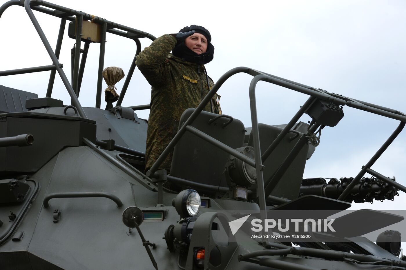 V-Day parade rehearsal in Novosibirsk
