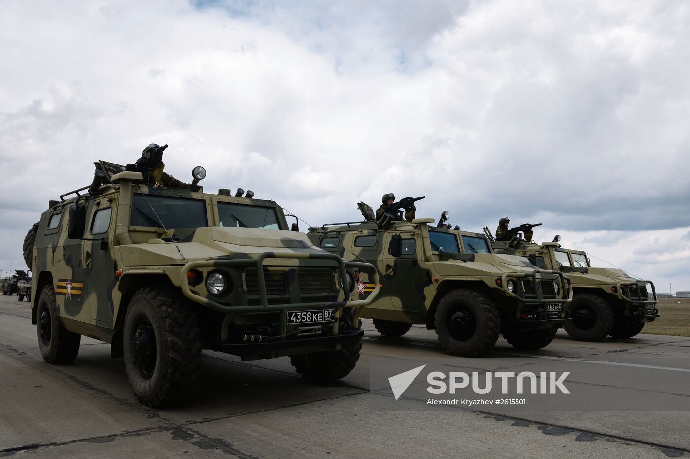 V-Day parade rehearsal in Novosibirsk