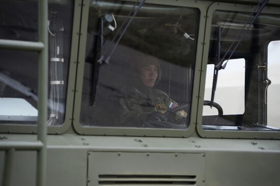 V-Day parade rehearsal in Novosibirsk