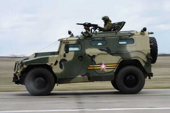 V-Day parade rehearsal in Novosibirsk