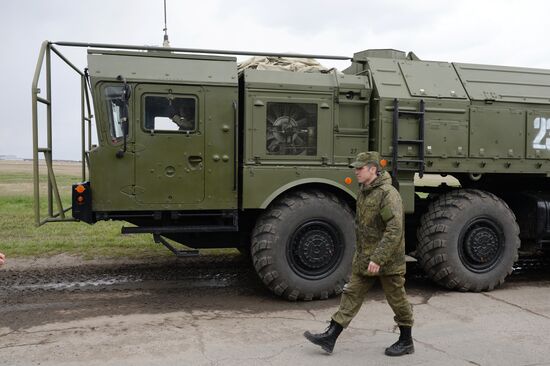 V-Day parade rehearsal in Novosibirsk
