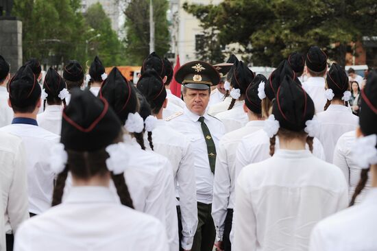 Review contest among young militaries in Rostov-on-Don