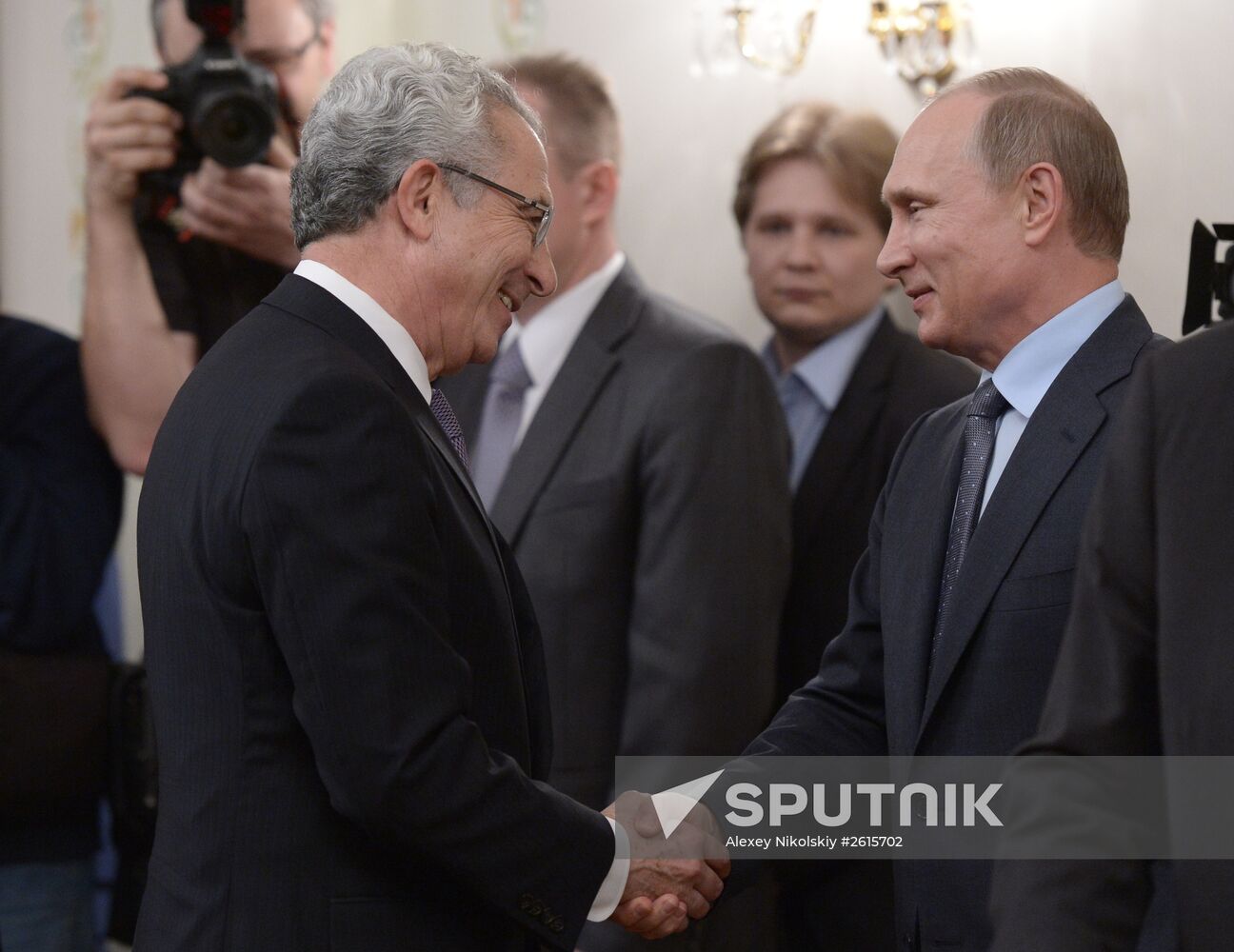 Vladimir Putin meets with members of The Elders