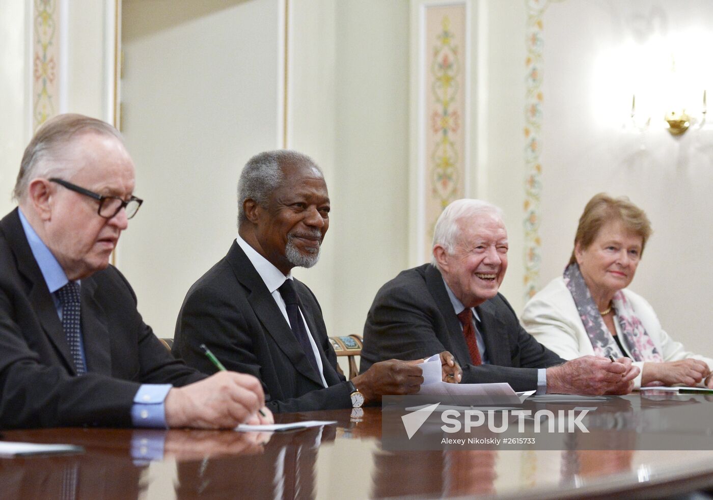 Vladimir Putin meets with members of The Elders