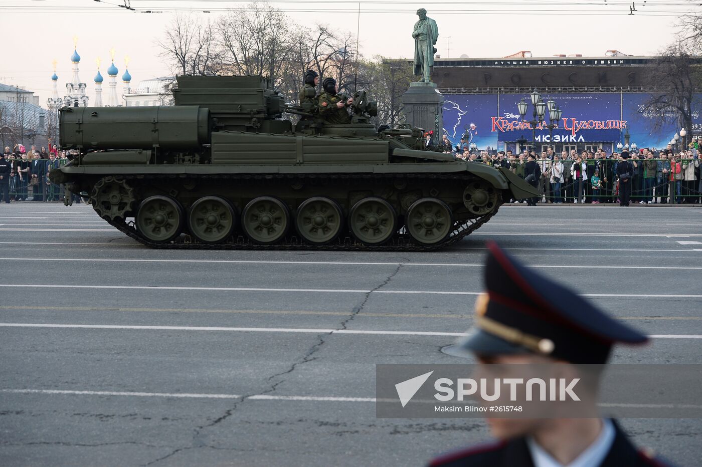 Victory Day Parade rehearsal in Moscow
