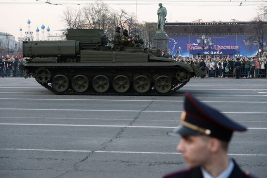 Victory Day Parade rehearsal in Moscow