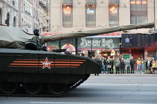 Victory Day Parade rehearsal in Moscow